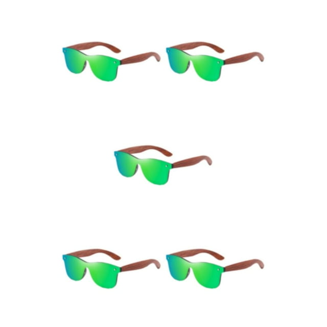 Guardoinrt Handmade Driving Eyewear Unisex Polarized Lens Stylish Wooden Men green 5Set