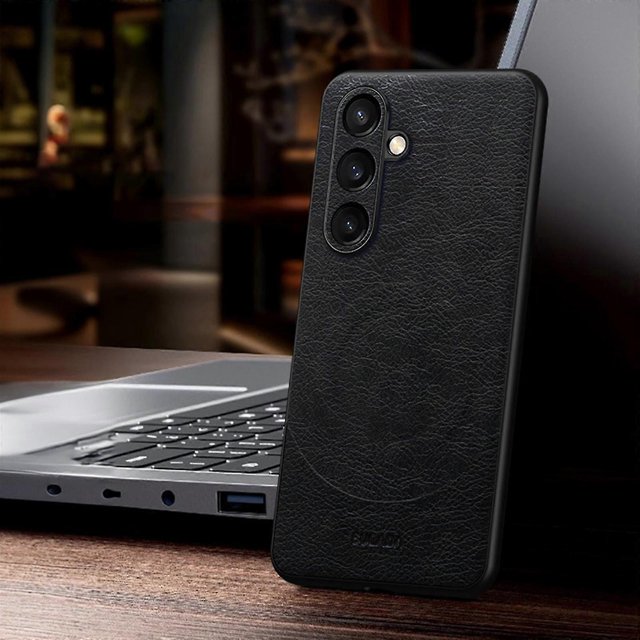 Magnetic Case for Samsung Galaxy S24 , PU Leather Cover Magnetic Shockproof Cover for S24