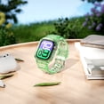 thumbnail image 3 of Clear Watch Band with Bumper Case Compatible for iWatch Series 10 46mm Women Men Girls, Silicone Jelly Transparent Soprts Strap with Clear Frame Cover for Apple Watch Series 10 46mm, Green, 3 of 5