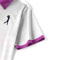 thumbnail image 6 of Fnnxeal Mens Polo Shirts Golf Casual Graphic Collared Short Sleeve Summer Polo Purple Shirts for Men Size L, 6 of 7