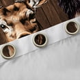 thumbnail image 4 of Manfei Wild Animal Deer Blackout Curtains Set of 2 (52x84 Each),Rustic Cattle Hide Window Curtains,Country Farmhouse Lodge Curtains and Drapes For Teens,Luxury Bedroom Decor, 4 of 6