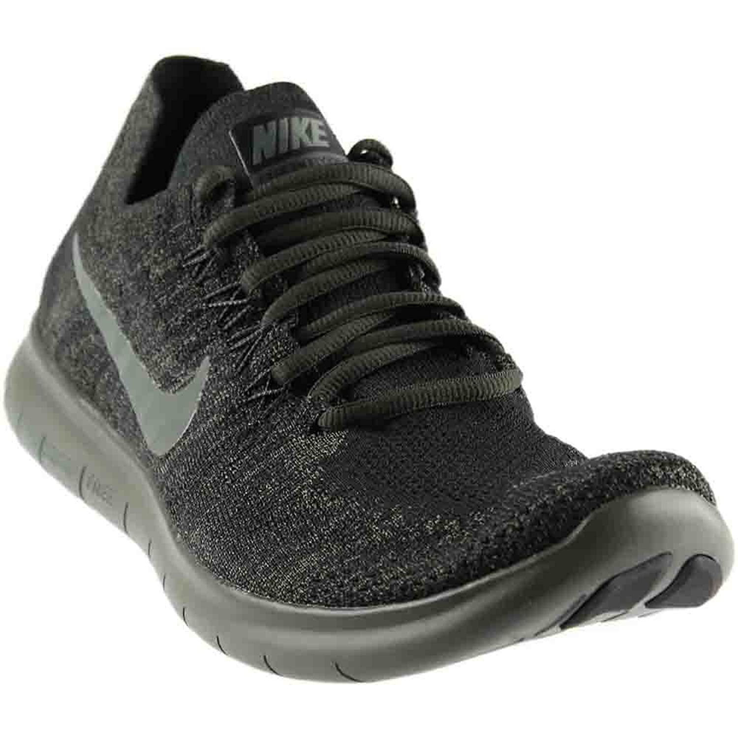 Nike RN Flyknit Running Shoe, Black/River 13 - Walmart.com