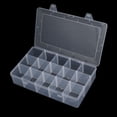 thumbnail image 4 of 15 Compartment Jewelry Earring Bead Organizer Container Storage Case Clear, 4 of 4