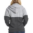 thumbnail image 4 of Doublju Women's Lightweight Color Block Zip Up Hoodie Jacekt with Plus Size, 4 of 5