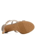 thumbnail image 7 of Maripe Womens Elissa High Heel Strappy Sandal Shoes, Gold, US 6, 7 of 7