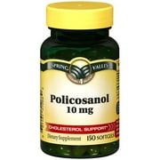 Spring Valley: 10 Mg Cholesterol Support* Dietary Supplement Softgels Policosanol, 150 ct
