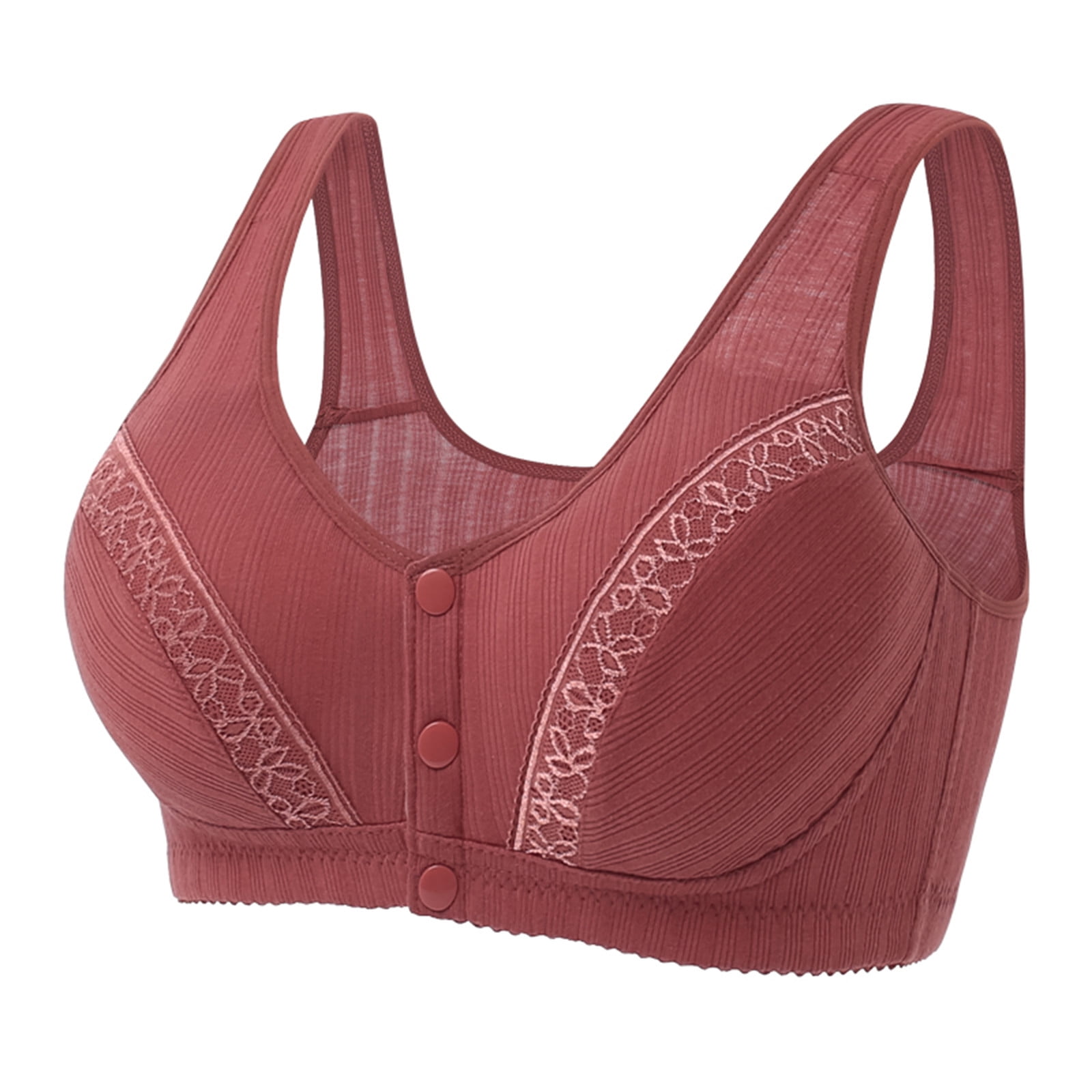 Fsqjgq Women Seamless Bras Solid Seamless Breathable Sports Bra Lingerie  Plus Size Push up Shaping Cup Underwear Vest Rose Gold Xl 