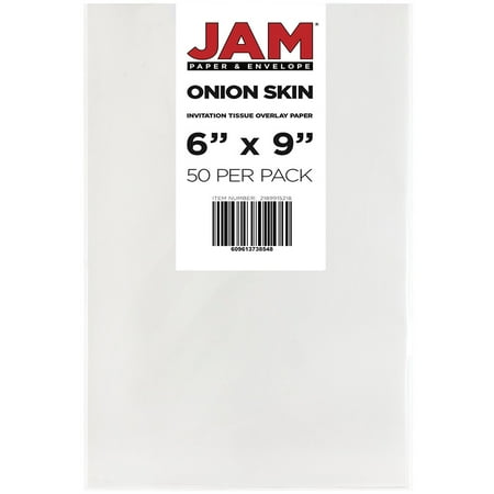 jam paper tissue overlay paper 6 x 9 onion skin invitation 50