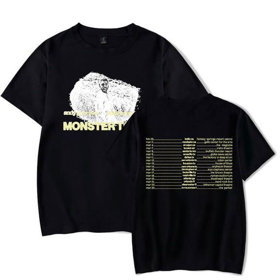 Andy Grammer Monster Tour T-Shirts Merch Women Clothes Trend Casual Short Sleeve Top