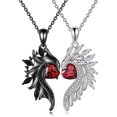thumbnail image 1 of Collares de pareja, conjunto de collar de alas de ángel demonio para parejas oso de fresa  Electrónica, 1 of 4