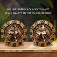 thumbnail image 2 of Wolf Head Wall Clock Handmade Wooden Decor 10-Inch Silent Wooden Wall Clock, Battery Operated (AA Batteries Not Included), Artistic Home Decor, 2 of 7