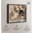 thumbnail image 2 of Gentle Elegant Pieces Canvas Print Fashion Floral Art by Art Remedy, Black Frame, 40 x 40, 2 of 6