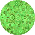 thumbnail image 1 of Ahgly Company Indoor Round Southwestern Green Country Area Rugs, 6' Round, 1 of 1