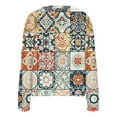 thumbnail image 4 of LOVZFMLL Vestes pour Femmes Mode Cardigan Imprimé Veste Décontractée Mode Manches Longues Col Haut/chemise à Capuche Décontractée, 4 of 5