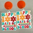 thumbnail image 5 of Fasijew Funny Teacher Earrings Lightweight Acrylic Earrings 530，Back To School Earrings, Colorful Letter Teachers Students Opening Season Jewelry, 5 of 7