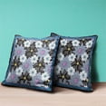 thumbnail image 4 of Sun Flowers Indoor/Outdoor Pillow in Gray Black Pink 26x26, 4 of 4