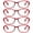 Red, variant on 4 Pairs Ladies Blue Light Blocking Reading Glasses Red Readers for Reading Paper work