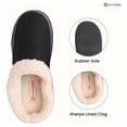 thumbnail image 5 of Alpine Swiss Mens Memory Foam Clog Slippers Fleece Fuzzy Slip On House Shoes, 5 of 8