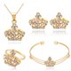 thumbnail image 1 of Conjuntos De Joyas Yinane Aleación De Cristal Chapado en Oro Nupcial Boda Collar Pendientes, 1 of 6