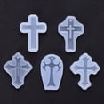 thumbnail image 2 of 5pcs Small Cross Shaped Silicone Resin Molds Flexible, Tear-Resistant for Resin Craft Lovers, Soap Making, 2 of 8