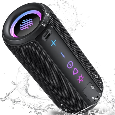 Portable Bluetooth  Speaker, 30W Super Loud Bluetooth 5.4 Speaker Wireless, Boost Bass 3.0, 30H Playtime, 8 RGB Modes, IPX7 Waterproof Speaker, TWS Pairing, for Outdoor/Home/Party, Gift Ideas