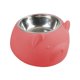 thumbnail image 5 of Comedero para perros inclinado a 15 degree, de acero inoxidable, para gatos y cachorros de interior. Rosa, 5 of 9