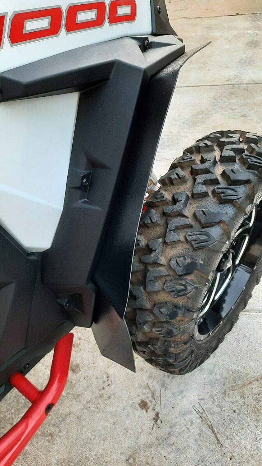 Kojem Mud Flaps Fender Flares Splash Proof Extender Guard Fits 2014-2018 Polaris RZR XP 1000 4 Turbo Front & Rear
