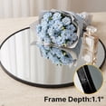 thumbnail image 4 of JIOABL 28 Inch Round Mirror, Metal Frame Wall Mirror for Entryway, Bathroom, Vanity, Living Room, Modern Circular Mirro, Black, 4 of 7