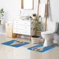 thumbnail image 6 of Yayeee Bath Rugs for Bathroom Floor Set of 2 Non Slip Fluffy Soft Absorbent Mat, Colorful Ice Cream Cat, 6 of 7