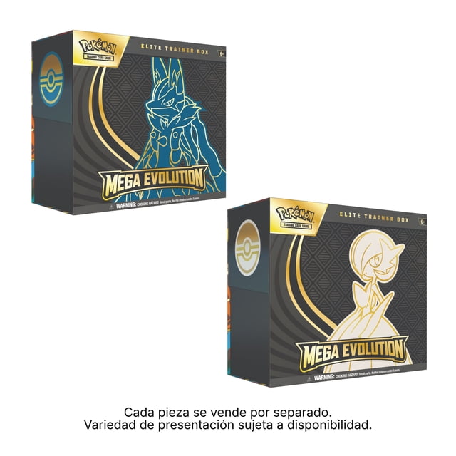 Cartas Coleccionables Pokémon TCG Mega Evolution Elite Trainer Box Mega Lucario o Mega Gardevoir En Inglés Varios Modelos 1 Pieza