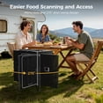 thumbnail image 2 of CAMMOO 95QT Insulated Food Pan Carrier, Catering Food Warmer with Wheels for 6 Full-Size Pans, 304 Stainless Steel Latch, Hot Box for Catering Restaurant Party, 2 of 10