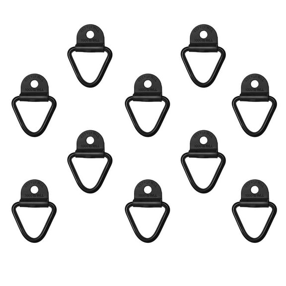 KONTONTY 10pcs Black Carbon Steel Bolts Tie Down Anchors for Car Use Heavy Duty Cargo Size 1.2 inch