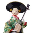 thumbnail image 4 of Muñeca kimono de geisha japonesa, estatua asiática, estatuilla de dama, decorativa, coleccionable Estilo B, 4 of 9