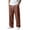 01#Coffee, variant on Men Relaxed Fit Solid Wide Leg Sweatpants, Elastic Waist Jogger Trousers, Casual Drawstring Track Pants With Storage Pockets For Daily Commute Brown XL