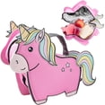 thumbnail image 1 of shiyou-Kid's Insulated Unicorn -Shaped Lunch Box w Strap- Keeps Food Hot or Cold For Hours- Reusable Bag Fits Ice Packs, Bento Containers, Thermoses Easily- Make Back to School Lunches Fun for Boys &, 1 of 4