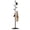 black, variant on Freestanding Coat Rack for Entryway, Modern Gold Metal Coat Tree Stand with 8 Hooks, Decorative Standing Jacket Hanger for Bedroom Hallway Apartment