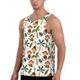 thumbnail image 2 of Daiia Monkeys Swinging from Palms Printed Men's Quick Dry Fit Muscle Tank Top Slim-Fit Tank Workout Tank Top Lightweight Sports Tank Top-3X-Large, 2 of 7