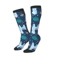 thumbnail image 2 of Haiem Alpaca Astronaut in Space Socks, Funny Novelty Crazy Design Cotton Socks Sports Socks Knee High Socks For Men, Women,1Pairs - Gift For Working Friends, 2 of 8