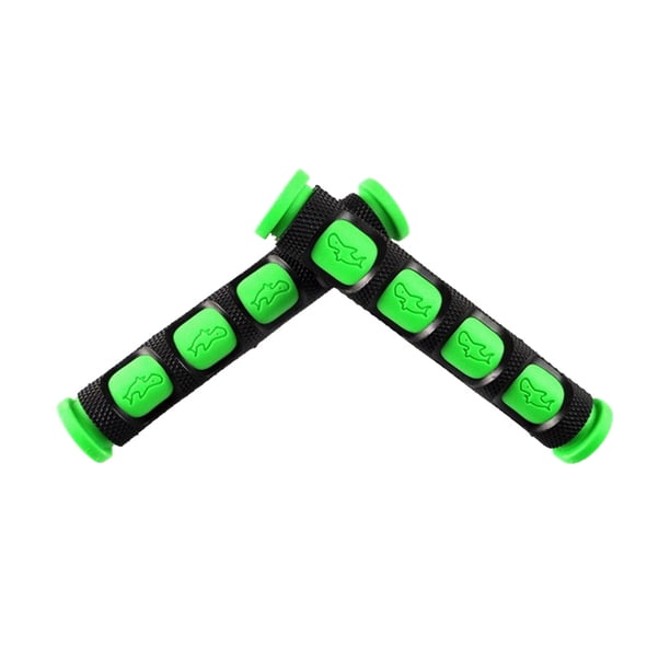 sweethay 1 par de empuñaduras para manillar de motocicleta, para moto de nieve, antideslizantes, para freno de mano, funda protectora para Gafas de moto Verde