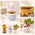 thumbnail image 2 of Plush Toy Sunflower Bear Potted Creative Soft Stuffed Animal Figure Home Desk Decor 1 Pack, 2 of 7