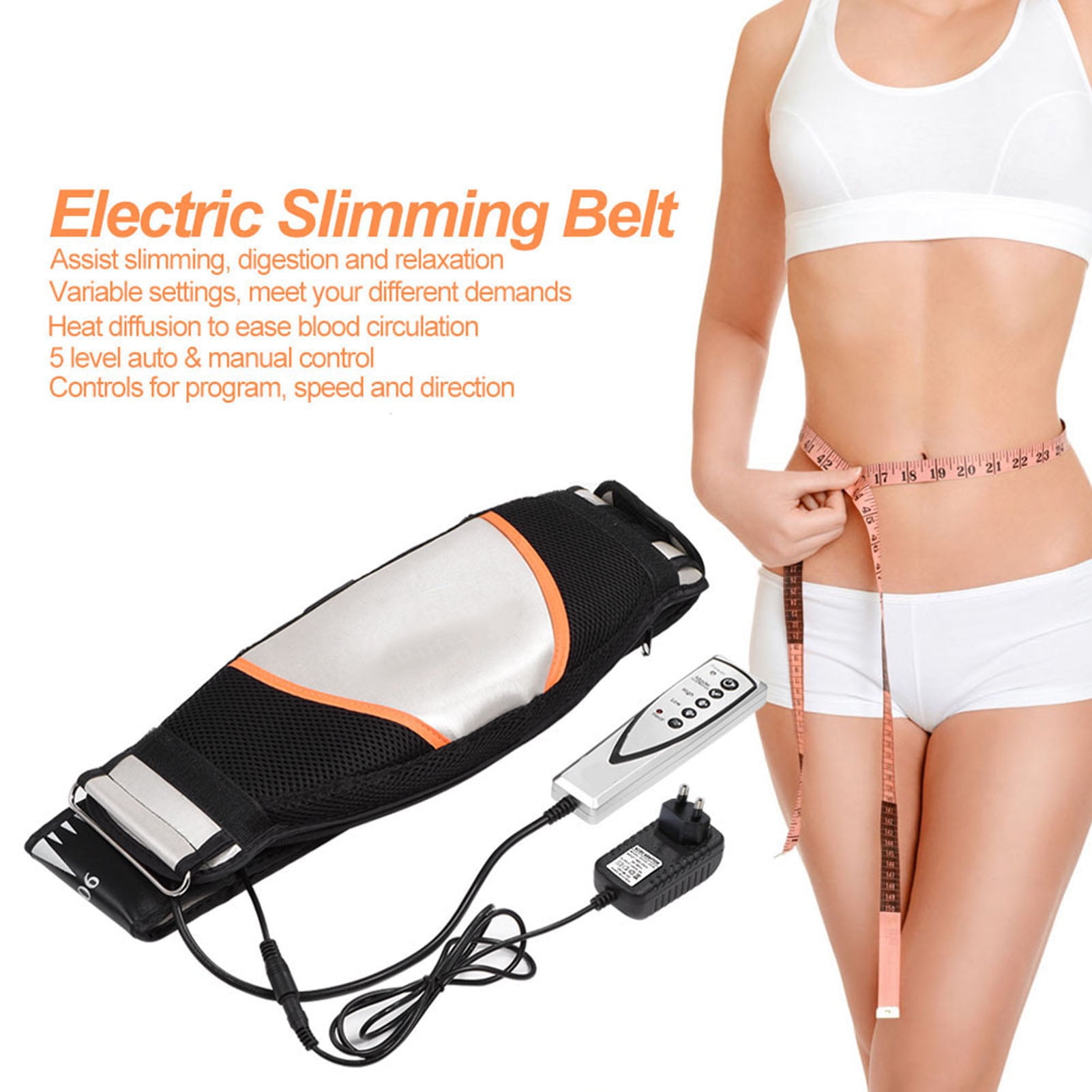 Vibrating Massager Slimming Belt Fat Burning Vibration Massager Health Care Tools Electric Vibrating Massager Slimming Belt Burning Fat Weight Losing Vibration Health Care EU Walmart