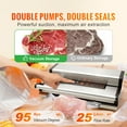 thumbnail image 2 of VEVOR Vacuum Sealer Machine Food Preservation Storage Saver 95Kpa w/ Seal Bag, 2 of 9