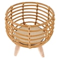 thumbnail image 4 of Floor Flowerpot Rattan Weaving Decorative Flowerpot Stand Plant Pot Container, 4 of 6