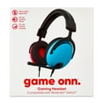 onn. Wired Video Gaming Headset with 3.5mm Connector, FliptoMute Mic, Lightweight Steel, For