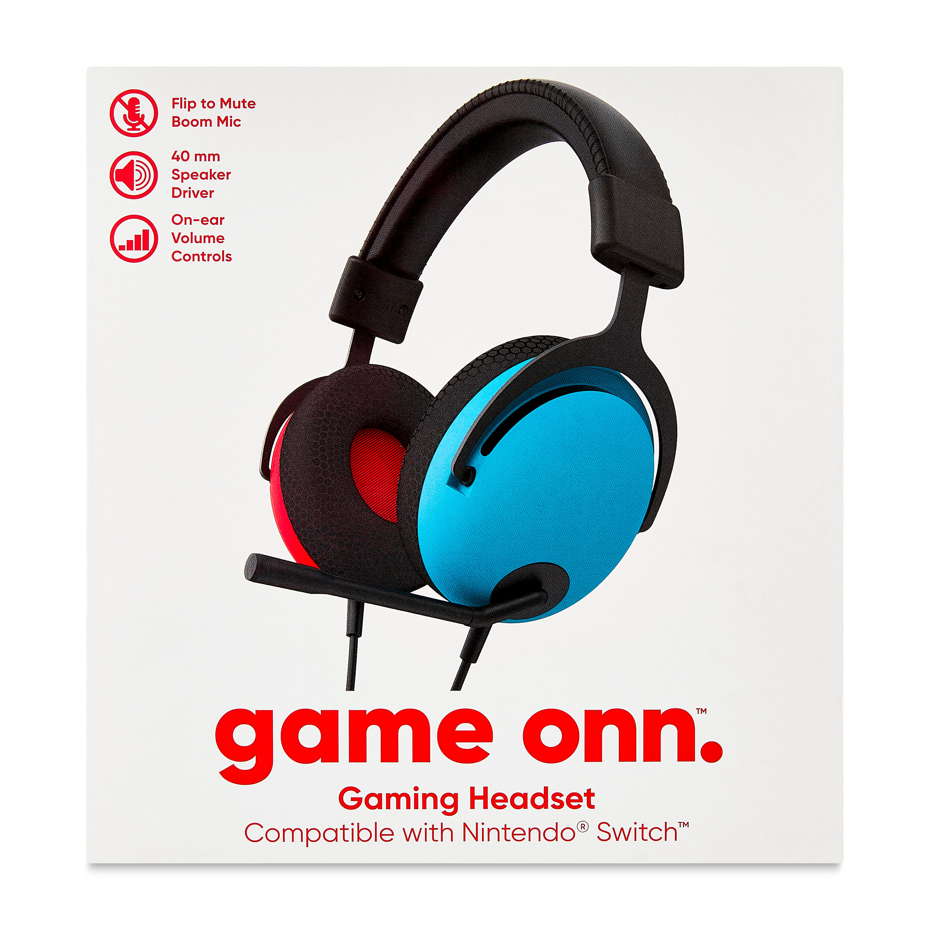 onn Wired Gaming Headset Nintendo Switch Multicolor photo 5