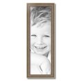 thumbnail image 2 of ArtToFrames 9" x 28" Aged White Gold Picture Frame, 9x28 inch Silver Wood Poster Frame (WOM-2036),  Pack, 2 of 7