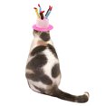 thumbnail image 4 of Sombrero de cumpleaños para mascotas Sombrero de perro de felpa corto ajustable como un pastel de cumpleaños Adecuado para la mayoría de los perros y gatos Ormromra 220541-1, 4 of 8