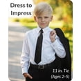 thumbnail image 3 of Corbata negra con clip Umo Lorenzo para niños de 0 a 10 años, 3 of 9