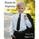 thumbnail image 3 of Corbata negra con clip Umo Lorenzo para niños de 0 a 10 años, 3 of 9