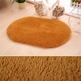 thumbnail image 5 of Soft Fluffy Rugs for Bedroom, Oval Throw Rugs, Shaggy Oval Throw Rugs for Bedside, Non-Slip Cozy Plush Shag Carpet for Kids Room Nursery Dorm Living Room, 23.62x15.75 Inch, Khaki, 5 of 5